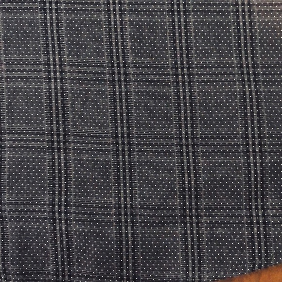 Ben Sherman Men’s Gray Dot Plaid Slim Tailored Stretch Button Up Shirt Size 16.5 - Picture 8 of 8